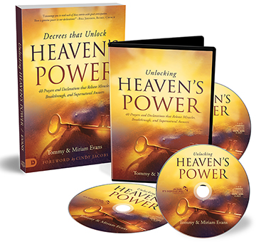 Decrees That Unlock Heaven's Power & Unlocking Heaven's Power (Book &  3-CD/Audio Series) by Tommy & Miriam Evans; Code: 9792 - Sid Roth – It’s