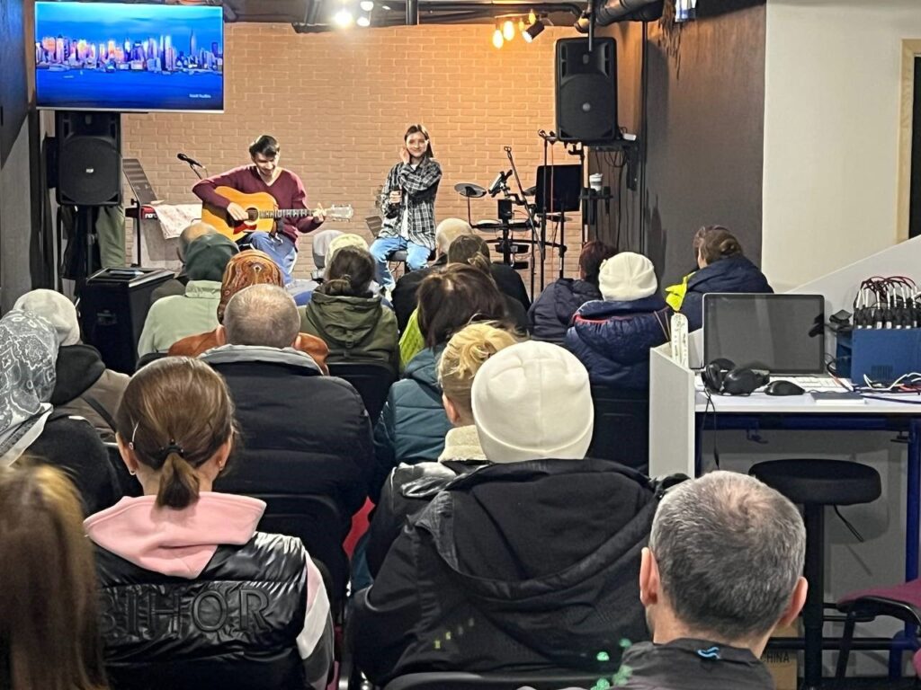 church service in Ukraine