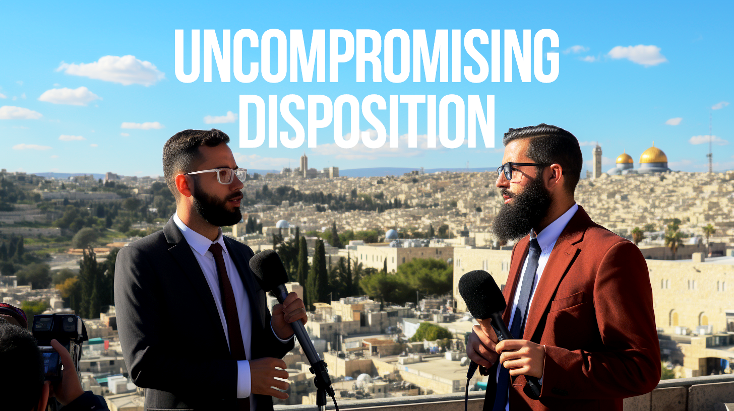 Two men reporting from Israel