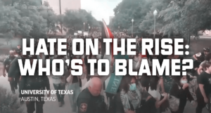 Protestors at the University of Texas.